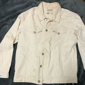 🔥 Kith Denim Jacket - Cream FAVORITE PIECE 🔥